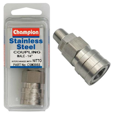 Champion 1/4in Male Coupling Nitto Interchange  -304/A2