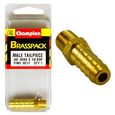 Champion Brass 3/8in x 1/8in Male Hose Barb