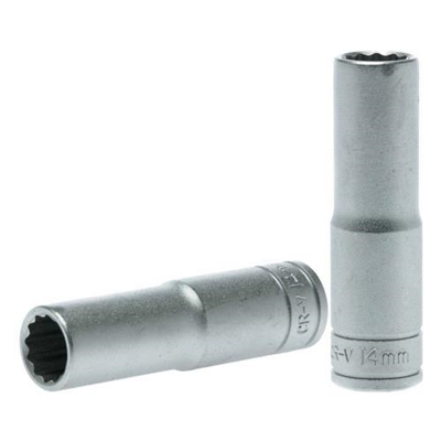 Teng 1/2in Dr. Deep Socket 14mm 12Pnt