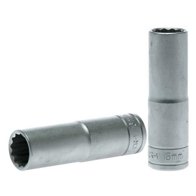 Teng 1/2in Dr. Deep Socket 16mm 12Pnt