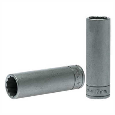 Teng 1/2in Dr. Deep Socket 17mm 12Pnt