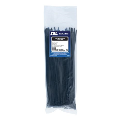 ISL 280x4.6mm Low Profile Cable Tie - UV Blk - 100pk