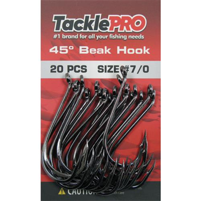 TacklePro 45deg. Beak Hook #7/0 - 20pc