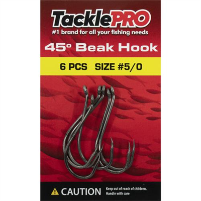 TacklePro 45deg. Beak Hook #5/0 - 6pc