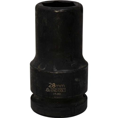 Teng 1in Dr. Thin Wall Deep Impact Socket 28mm Din