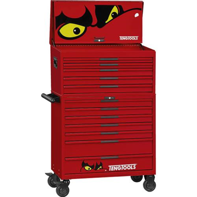 Teng Pro35™ 37in Stack Tool Storage 12 Drawers Red