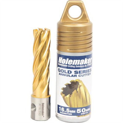 Holemaker Uni Shank Tinite (Tin) Cutter 16.5mmx50mm