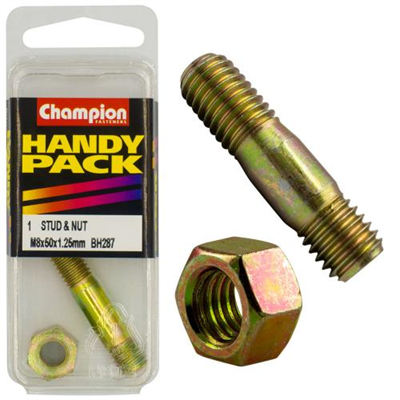 Champion Manifold Stud M8 x 50 x 1.25mm - 2pk