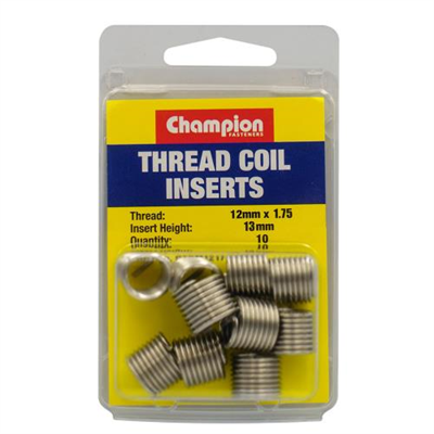 Champion Thread Insert Refills – M12 x 1.75 x 13mm -10pk