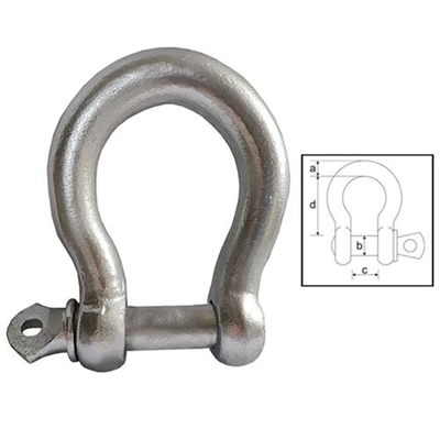 ITM Bow Shackle Commercial Galvanised 6mm Body
